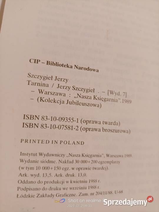 Tarnina Szczygieł książki Warszawa księgarnia