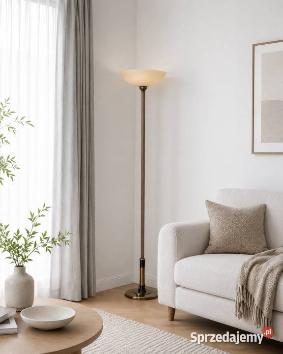 Komplet lamp vintage stare złoto żyrandol Łańcut