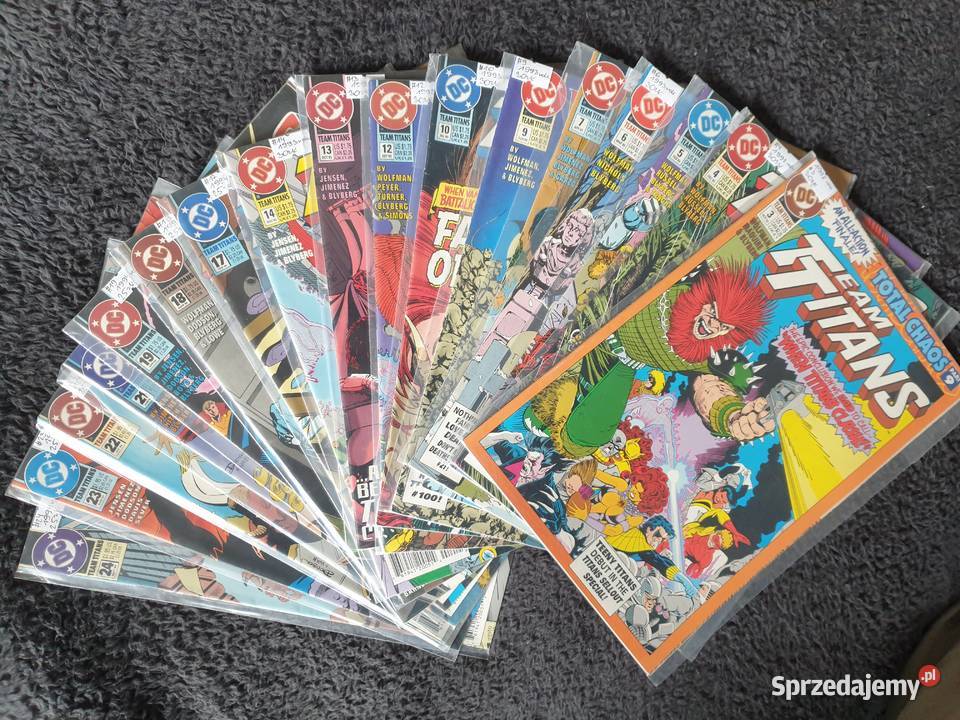 Team Titans kolekcja 17 komiksów DC USA 19921994 sprzedam
