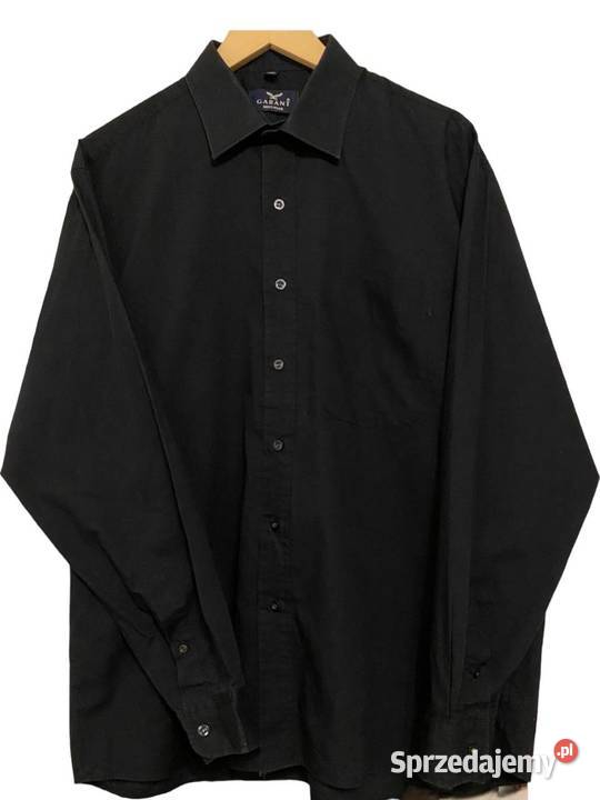 Czarna męska koszula Garant Bolesławiec