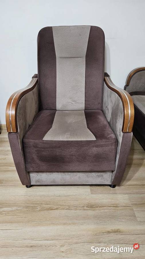 Komplet wypoczynkowy wersalka dwa fotele Słupca