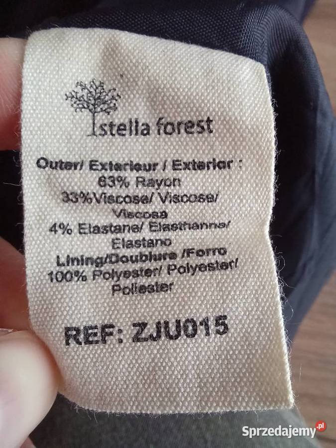 Spódnica elegancka granatowa rozmiar 38M bez wad Odzież damska