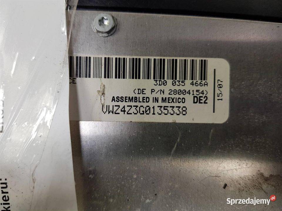 WZMACNIACZ VOLKSWAGEN PHAETON 3D0035466A kujawsko-pomorskie Lipno sprzedam