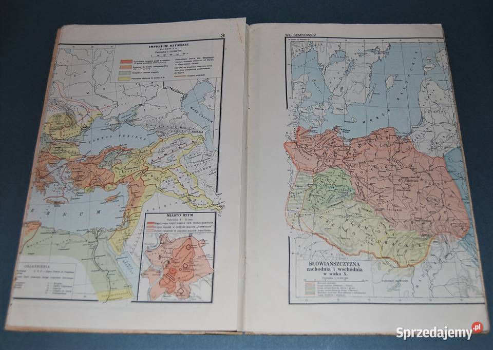 Mały Atlas Historyczny Wyd 1962r Starocia Warszawa