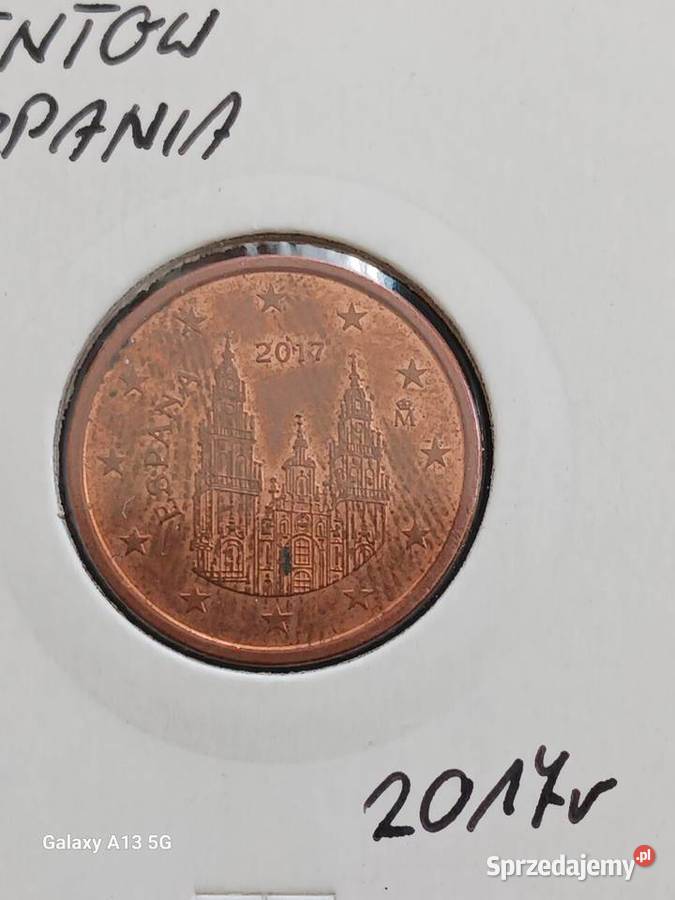 5 Eurocentów Hiszpania 2017 r