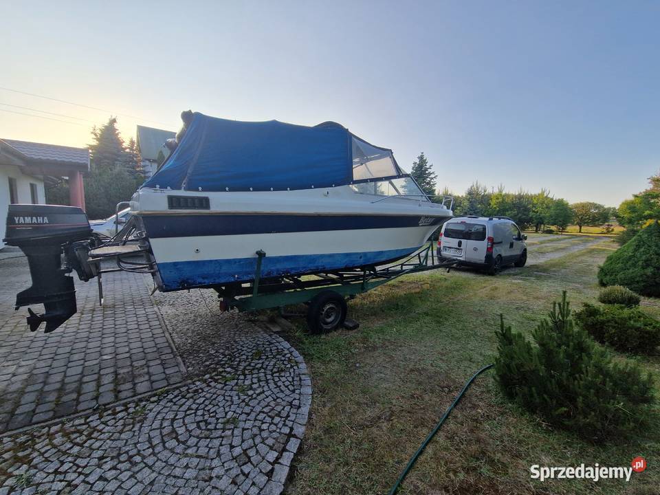 Łódź kabinowa z naczepą komplet kujawsko-pomorskie