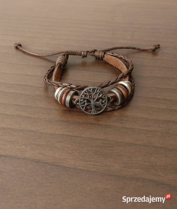 Boho bransoletka ze skórzaną regulacją i Bytom