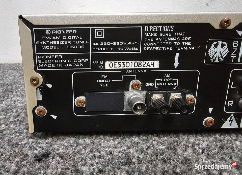 Pioneer Impresso FC5 RDS Tuner stereo FMAM Kraków