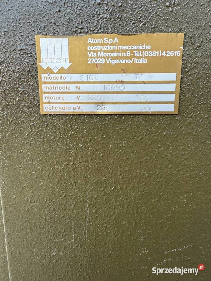 Atom SE8 230V Mini wycinarka siekarka prasa Łaskarzew