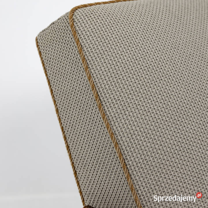 Fotel i puf Art Deco Modernizm lata 3040 Orzech Swarzędz