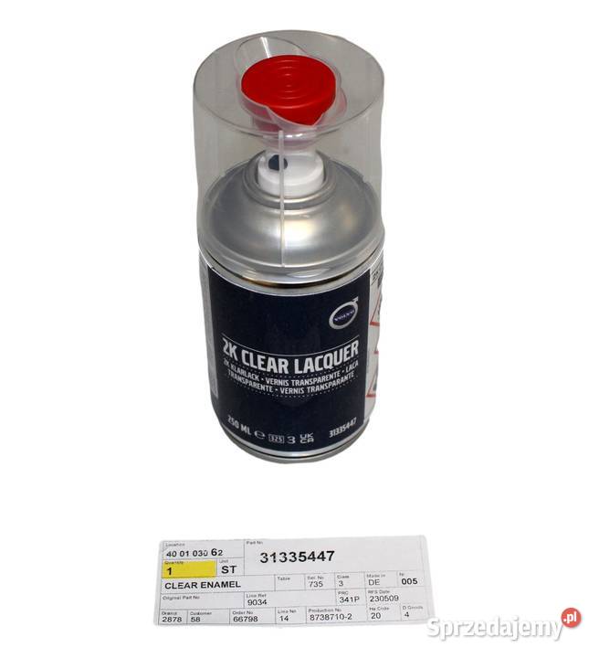 VOLVO lakier spray bezbarwny OE 31335447 Bielany Wrocławskie sprzedam