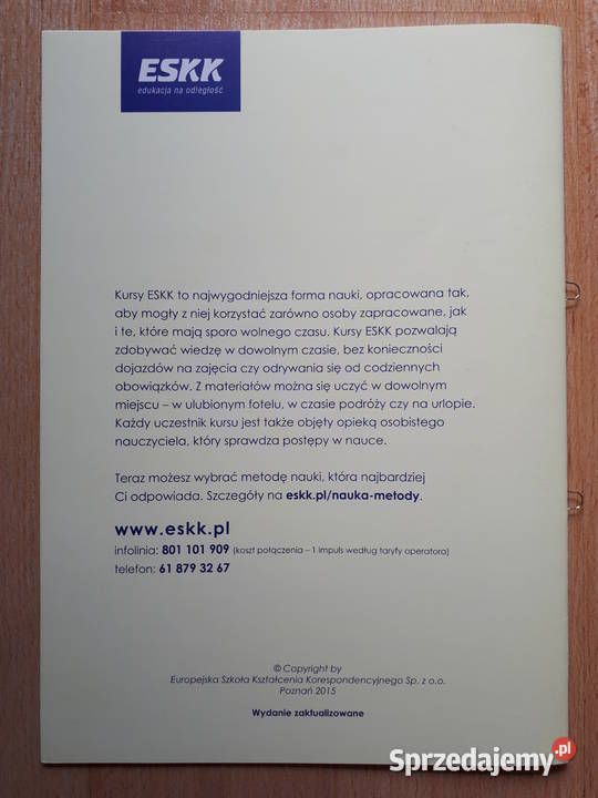 Angielski początkujących zeszyt 8 ESKK Rybnik sprzedam