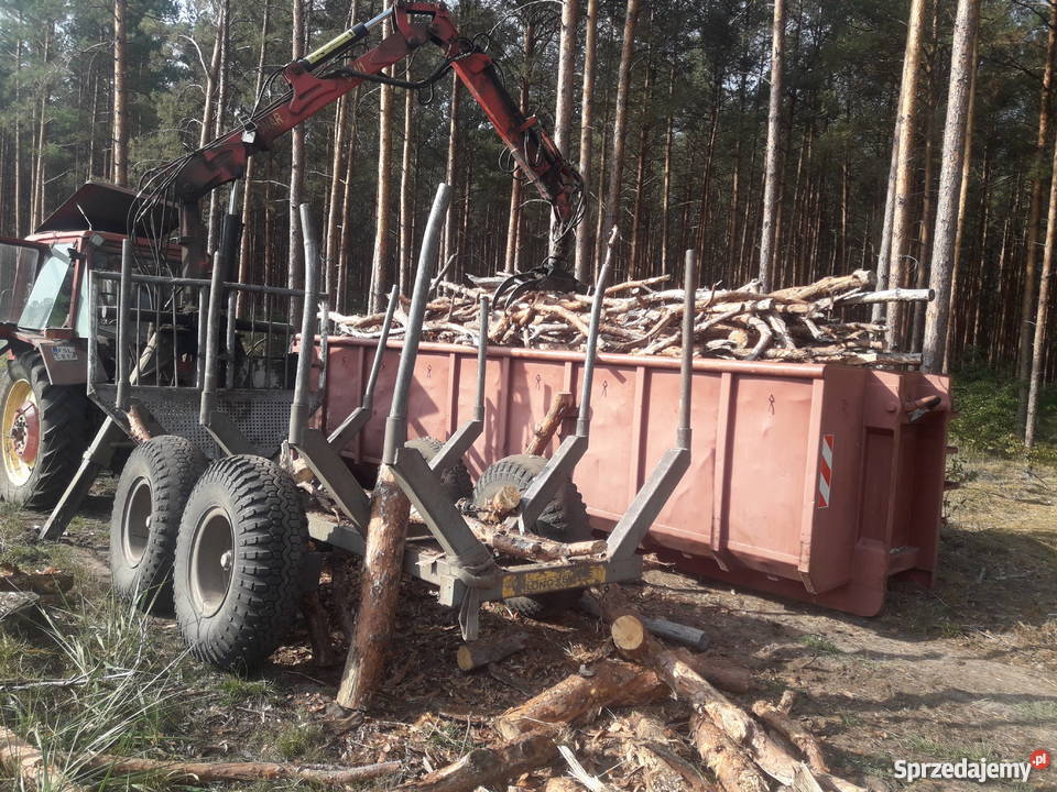 Przyczepa leśna Pronar z hds zrywka nieuszkodzony