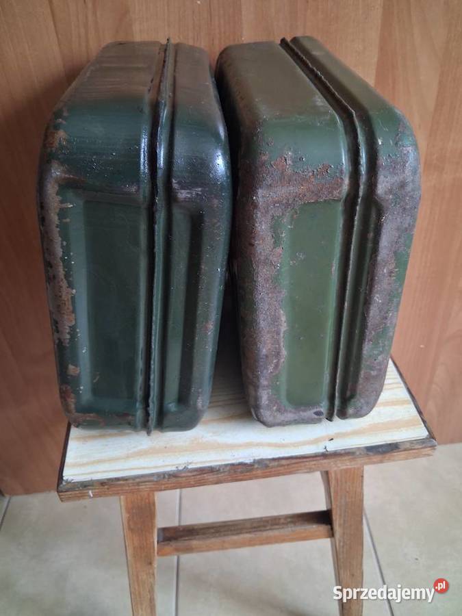 Karnister stalowy PRL 5L 1984r Motoryzacja
