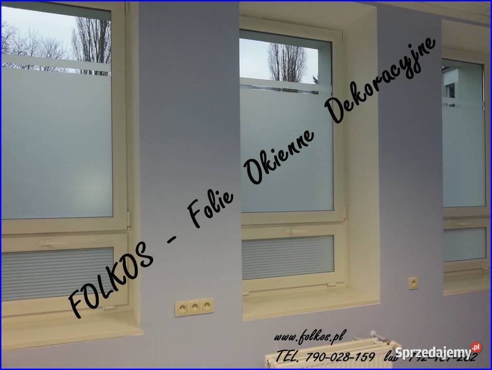 Oklejanie szyb Warszawa Folkos folie do biura mazowieckie