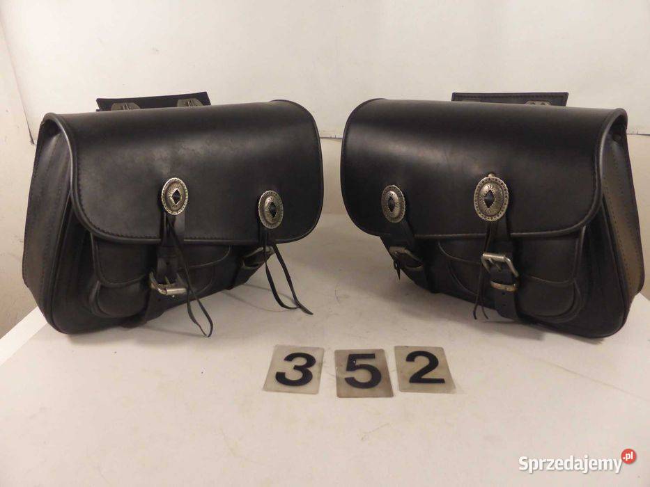 Kawasaki Suzuki i inne kufry sakwy skórzane A352