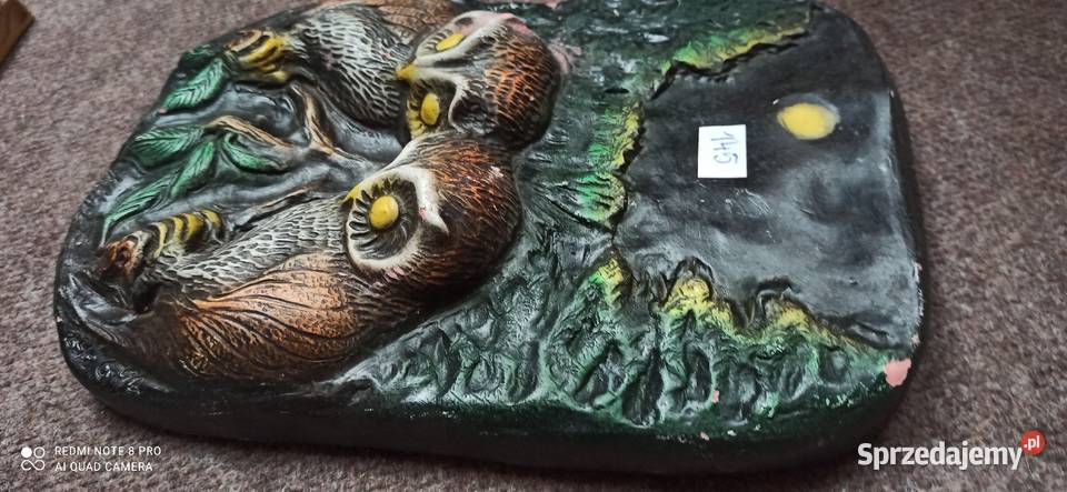 Kafel ceramiczny z 2 sowami Syg R Ch C D Gdańsk sprzedam