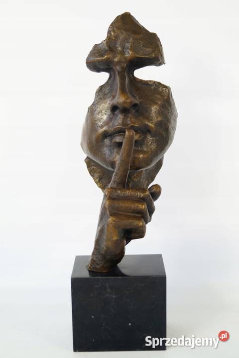 Figura z brązu CISZA Salvador Dali rzeźba piękna Gizałki