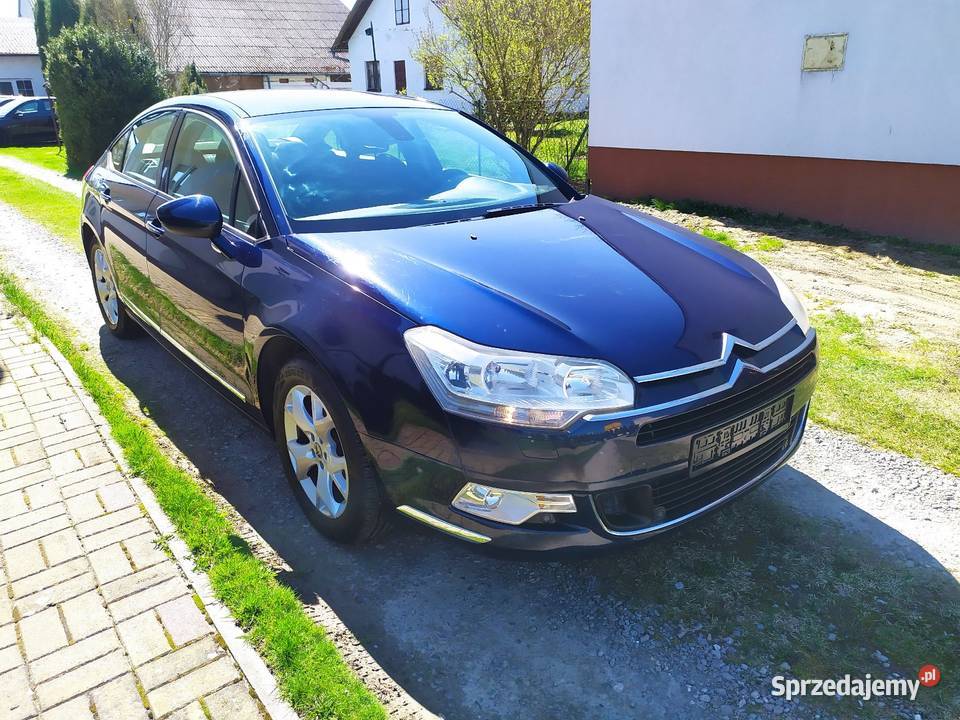 Citroen C5 sedan 2009 16 HDI niski przebieg lubelskie Tarnogród