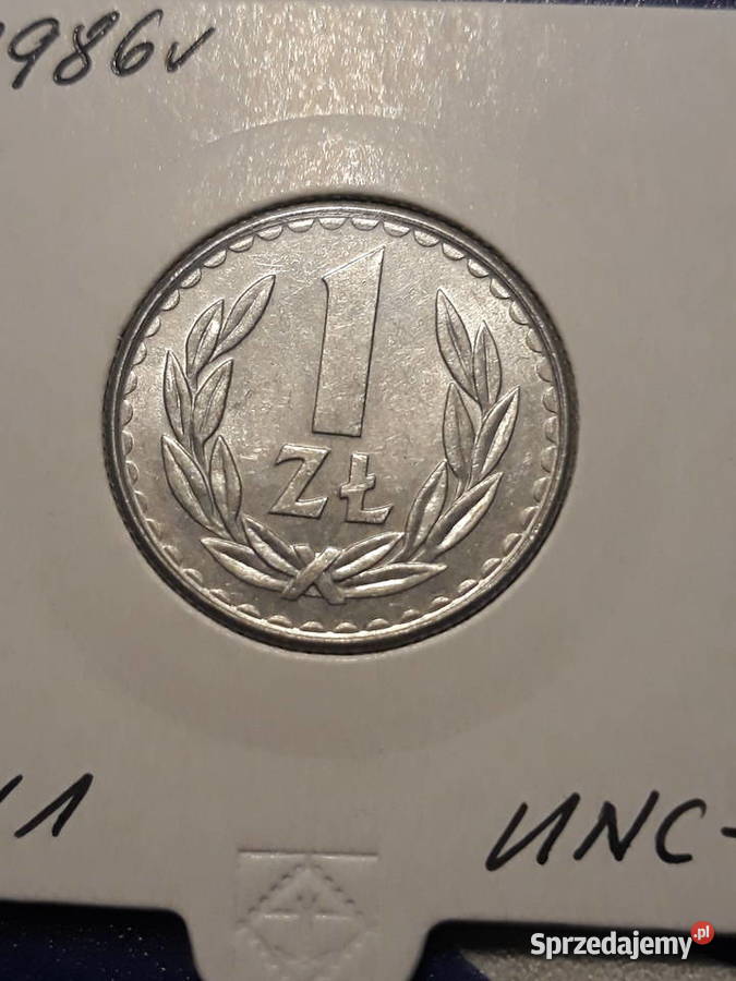 1 złoty 1986 r 1 mennicze