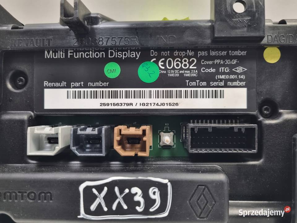 WYŚWIETLACZ NAWIGACJI Renault Clio IV Ekran osobowe lubelskie Chełm