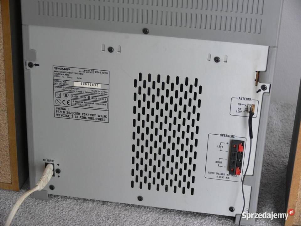 Wieża Sharp kol pil sprawna WYSYŁKA podkarpackie Jasło