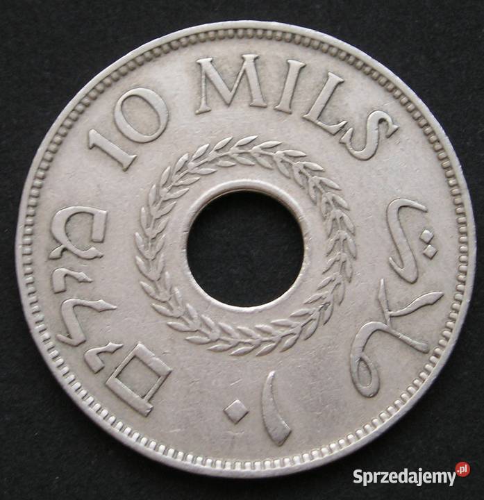 PALESTYNA 10 MILS 1927 Numizmatyka Łódź