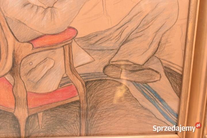 Marszałek Józef Piłsudski Karykatura Obraz Kraków