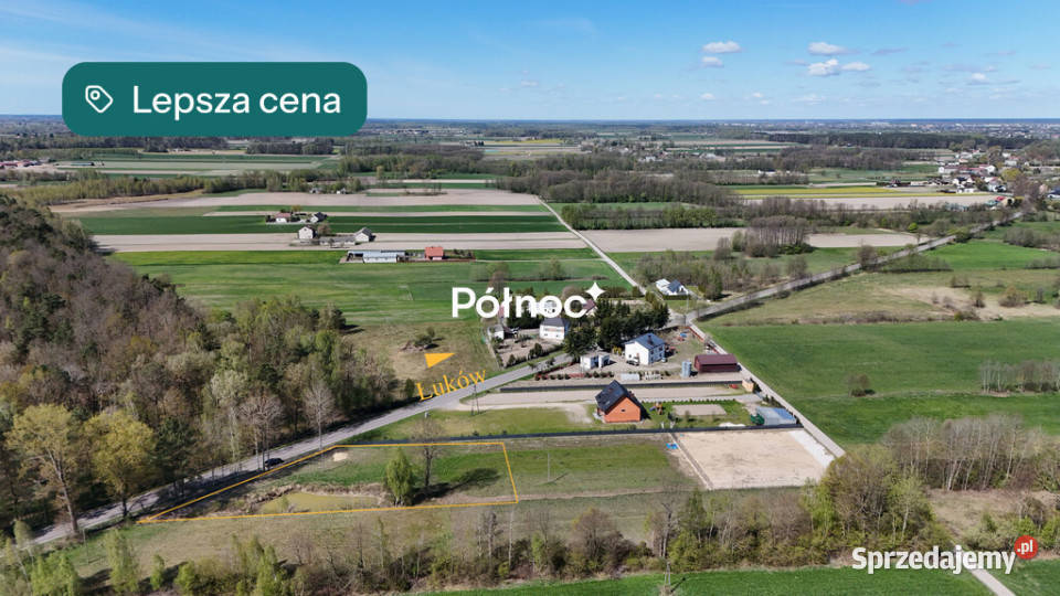 Działka ze stawem 2412 m Aleksandrów