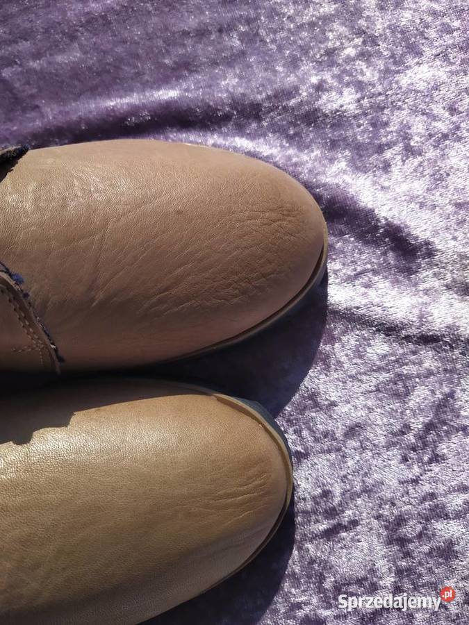brązowe półbuty bianco 37 skórzane delikatna Moda i Styl Białka