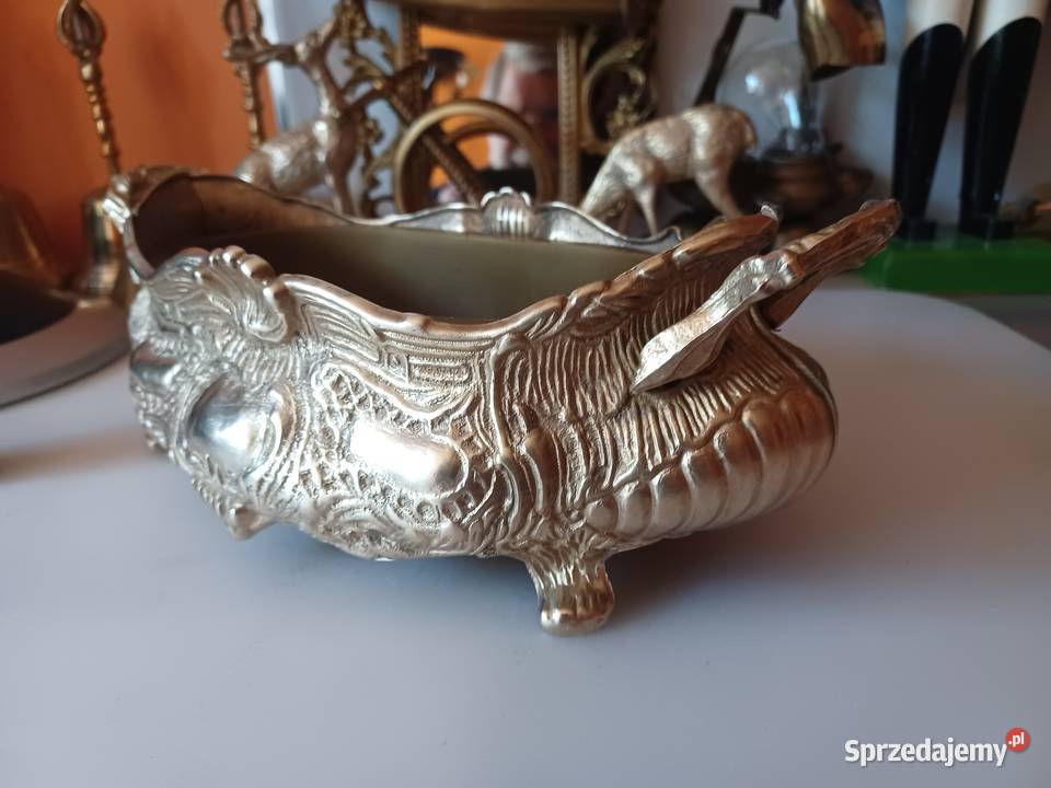 Piękna żardiniera mosiężna Pozostałe Poznań