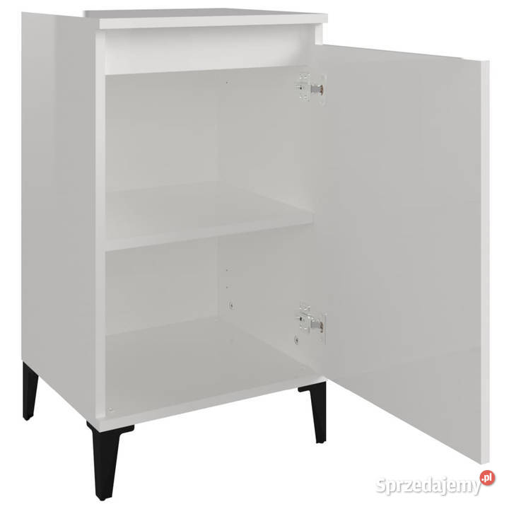 Szafka nocna wysoki połysk biała 40x35x70 mazowieckie Warszawa