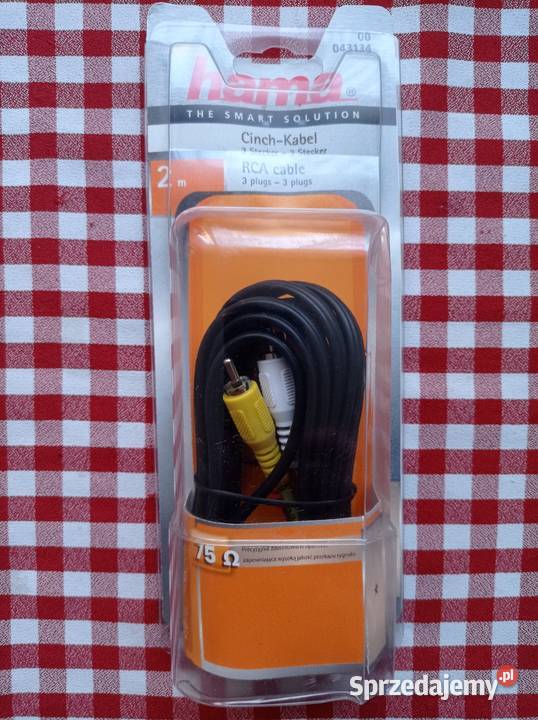 Nowe przewody RCA 3 chinch Wrocław sprzedam