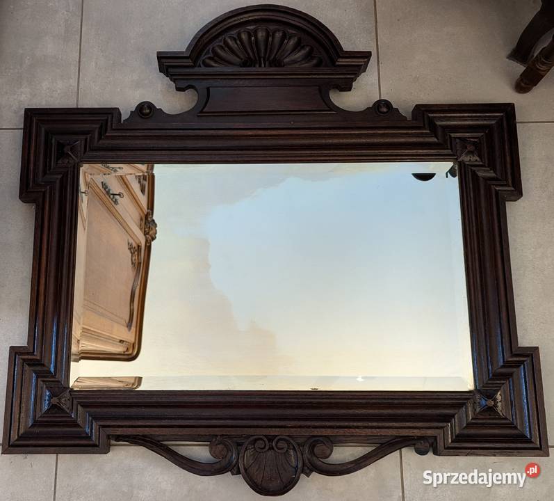 Piękne dębowe lustro eklektycznesklep Dąbrowa Dąbrowa Górnicza