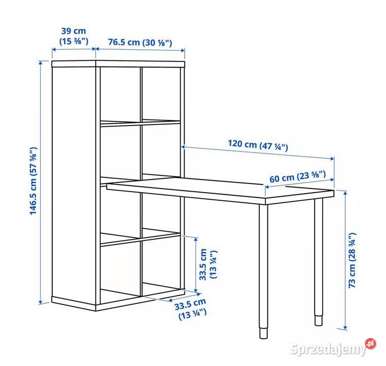Biurko z regałem IKEA biały dolnośląskie Wrocław