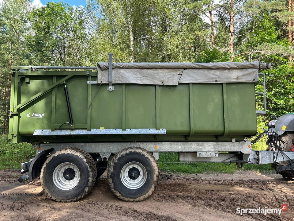 Przyczepa Fliegl TMK 200 NOWA skorupowa tandem lubelskie Ćmiłów