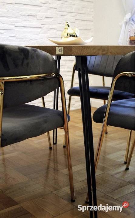 Metalowe 70 nogi loftowe czarne laser cut