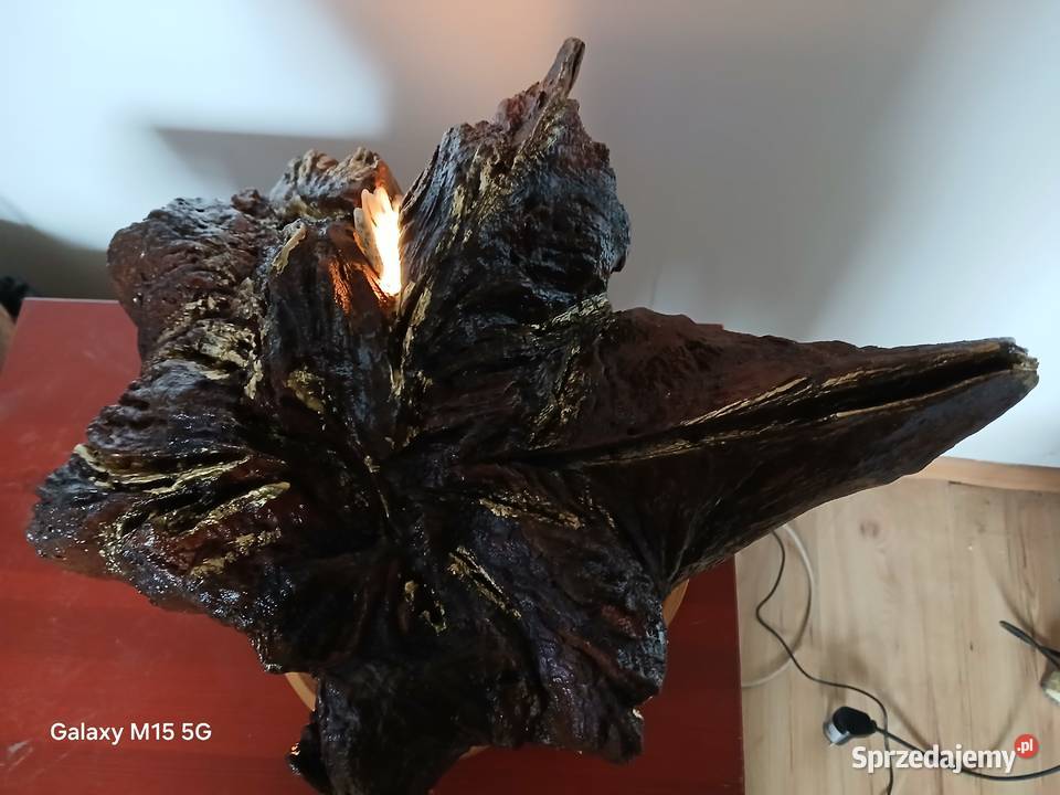 Lampa z korzenia dębu LED Skawina