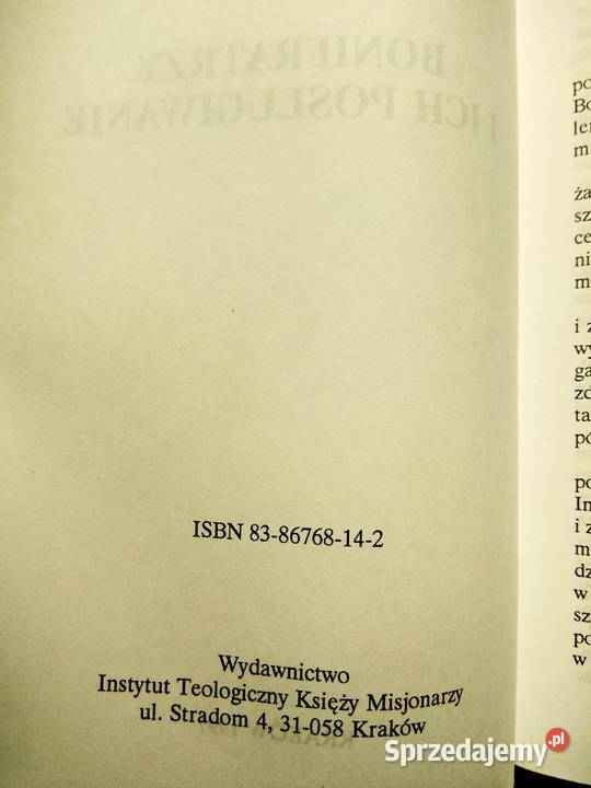 Bonifratrzy i ich posługiwanie książki Bródno mazowieckie Warszawa