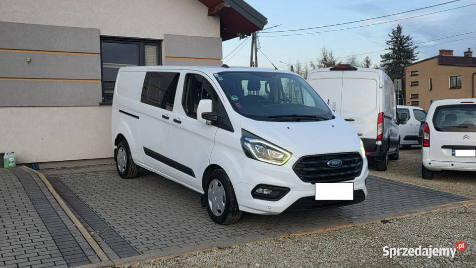 Ford Transit Custom doka 5osobowa longbrygadówka ASR (kontrola trakcji) Motoryzacja Chełm Śląski
