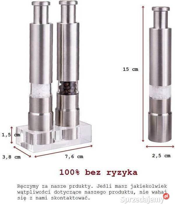 ZESTAW młynek DO SOLI I PIPERZU 2 podstawka mazowieckie sprzedam