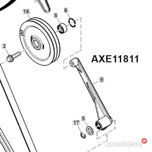 AXE11811 Dźwignia koła pasowego napędu bijaka Do kombajnów
