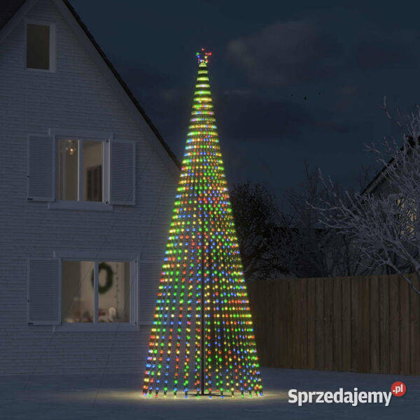 vidaXL Choinka LED 1544 diody LED Kolorowa 500 Boże Narodzenie