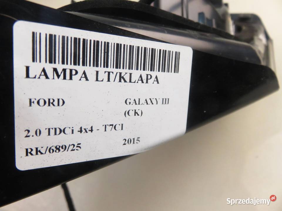 LAMPA LEWA TYLNA KLAPA FORD GALAXY III CK