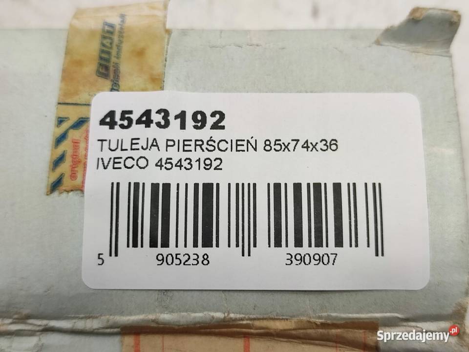 TULEJA PIERŚCIEŃ 85x74x36mm IVECO 4543192