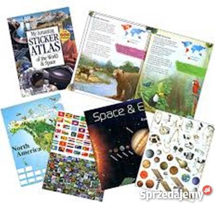 Atlas Naklejki Plansze Mapy Zwierzęta Kosmos Artykuły szkolne Mogilany