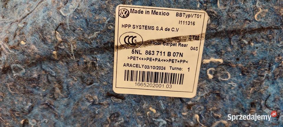 VW TIGUAN ALLSPACE WYKŁADZINA BAGAŻNIKA Bagażniki dolnośląskie