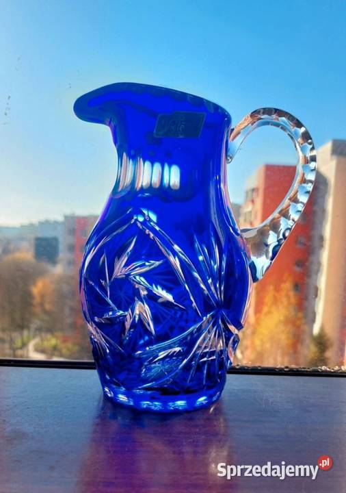 Piękny dzbanek kryształowy Violetta Wrocław