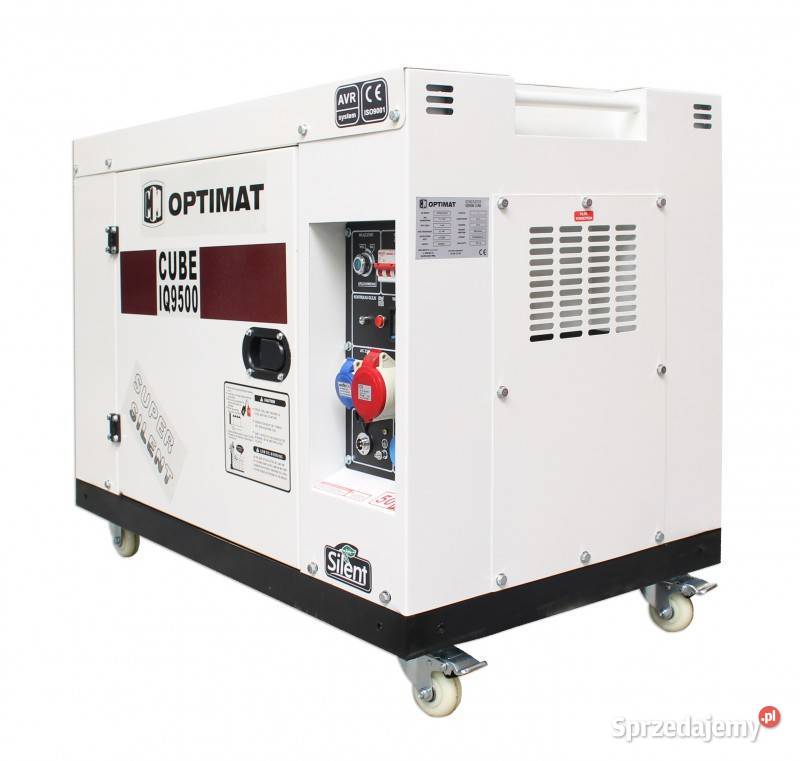 GENERATOR PRĄDOTWÓRCZY OPTIMAT IQ9500 CUBE 9 KW Mikołów