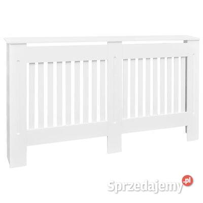 vidaXL Biała osłona na kaloryfer płyta MDF 152